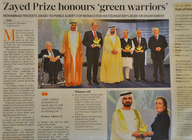 Gulf News Clipping on Zayed Prize.jpg